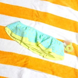 Bikini Top Removable Straps PINK Victoria's Secret Size Small Lime & Aqua